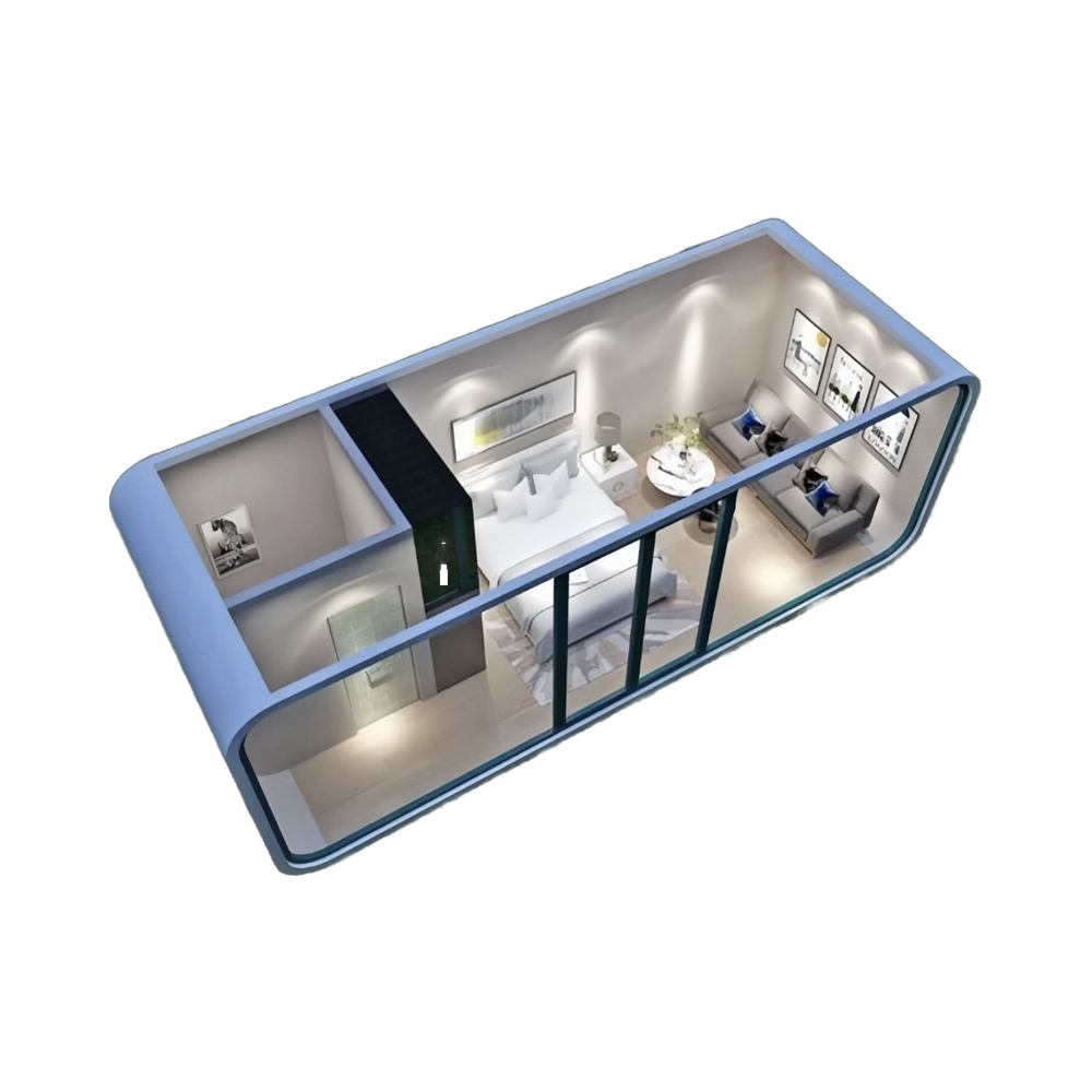 Customized Modular Design Prefab Office Pod Expandable Container For Outdoor Living And Working Prefab House For Apple Cabins