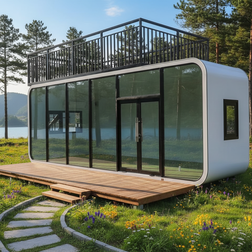 Portable Outdoor Gym Pod Prefab Apple Cabin Soundproof Yoga Studio Private Hobby Room Modular Luxury Garden Retreat Living Pod