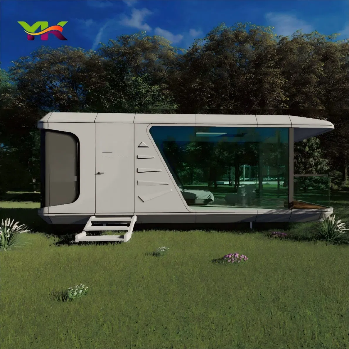 Fast Installation Modern Luxury Space Capsule Home Modular Capsule Prefabricated House Mobile Tiny Outdoorcontainer House Prefab Apple Cabin Factory Price