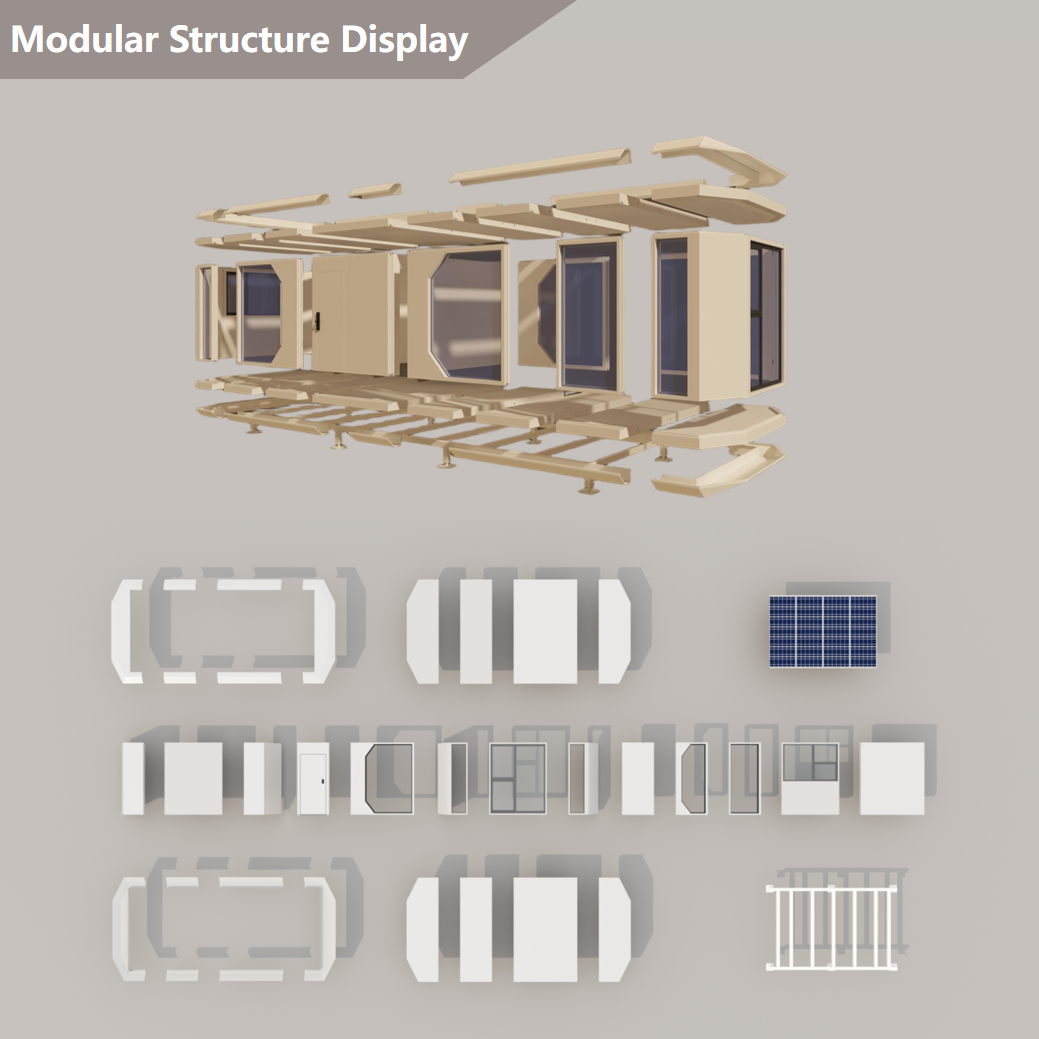 Modular Capsule Pods Turnkey Prefab Capsule House Modules Supporting Rapid Deployment for Smart Hotels Project Solutions