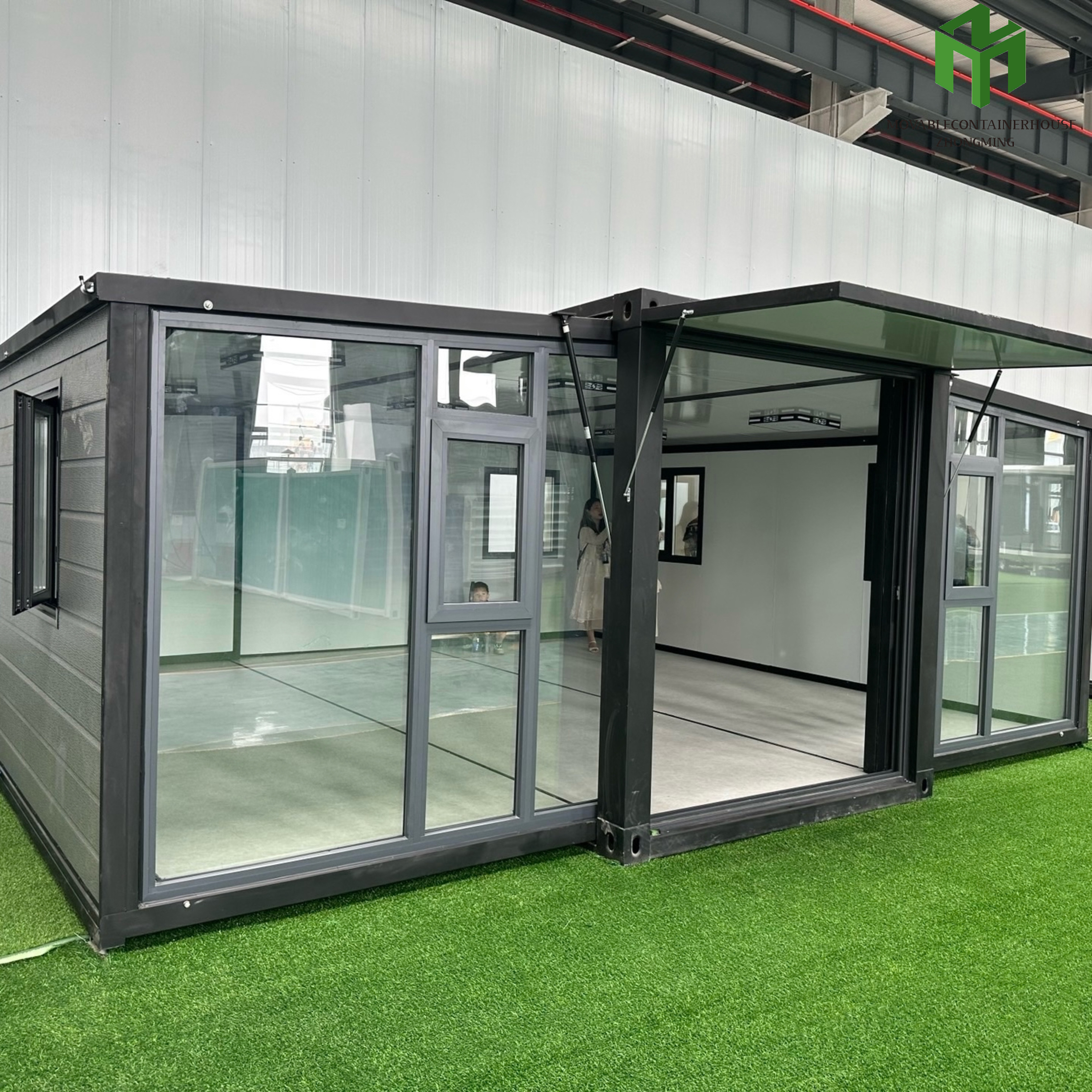 20ft 40ft Waterproof Steel Contemporary Prefabricated Luxury Foldable 2 Bedroom Expandable Villa Container House
