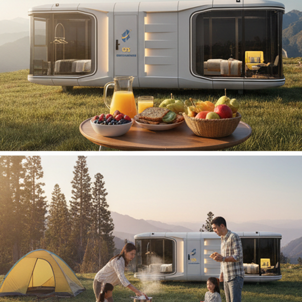 Premium Aviation Aluminum Space Capsule Cabin Durable Prefab Modular Home for Mountain Resorts