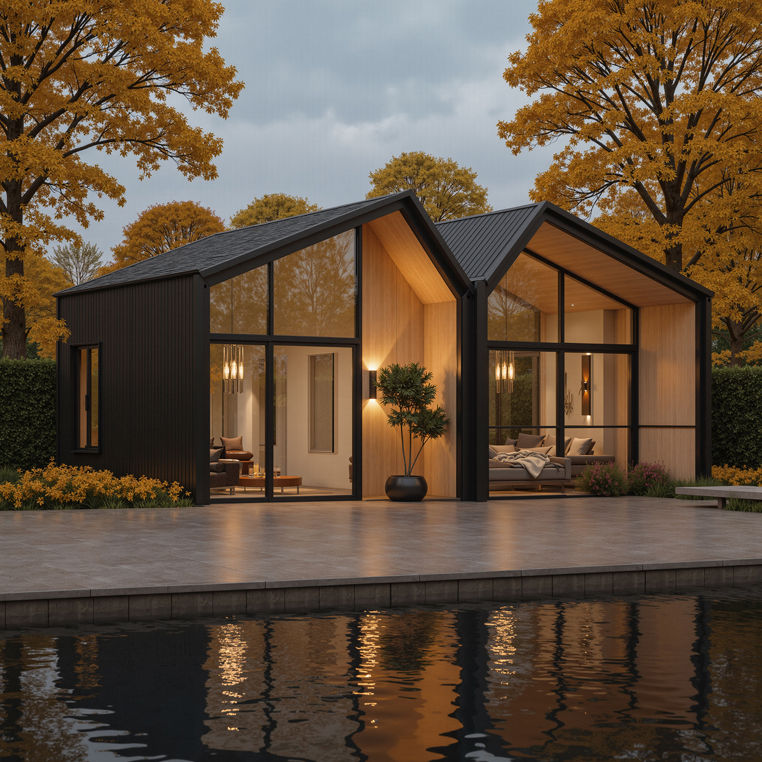 Prefabricated Steel Structure Villa with Luxury Modular Design for Coastal Residences Resorts Modular Container House