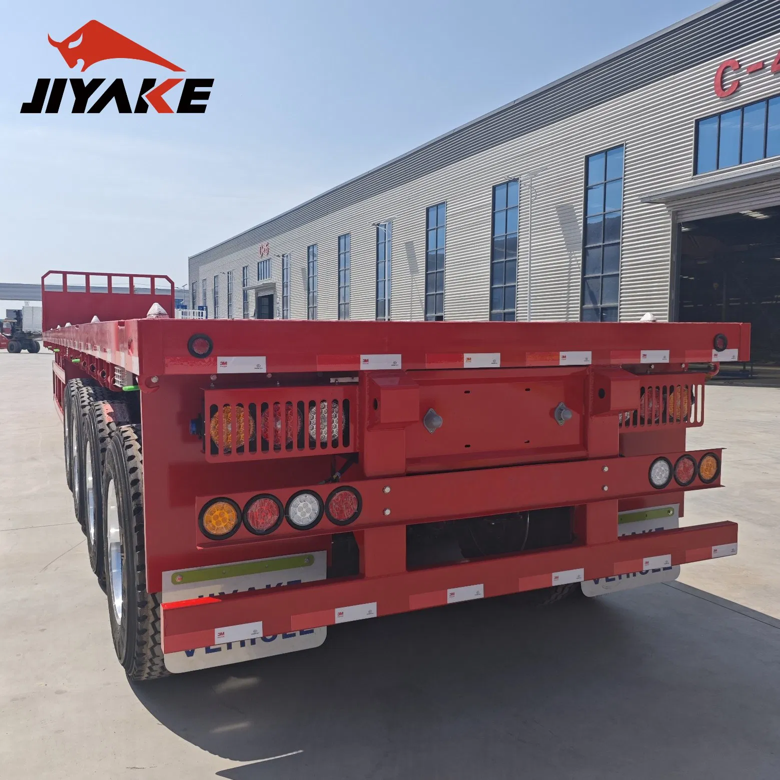 Remolque plano de fábrica directa 3/4/Multi-Axle, alta capacidad de carga y estructura sólida, personalización disponible