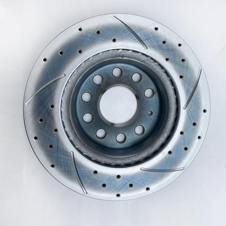 Disco de freno delantero Binke con perforaciones y ranuras para Iveco 2992477 /2992291/7183776/7183632/1906466/8584182/1904531/2996121
