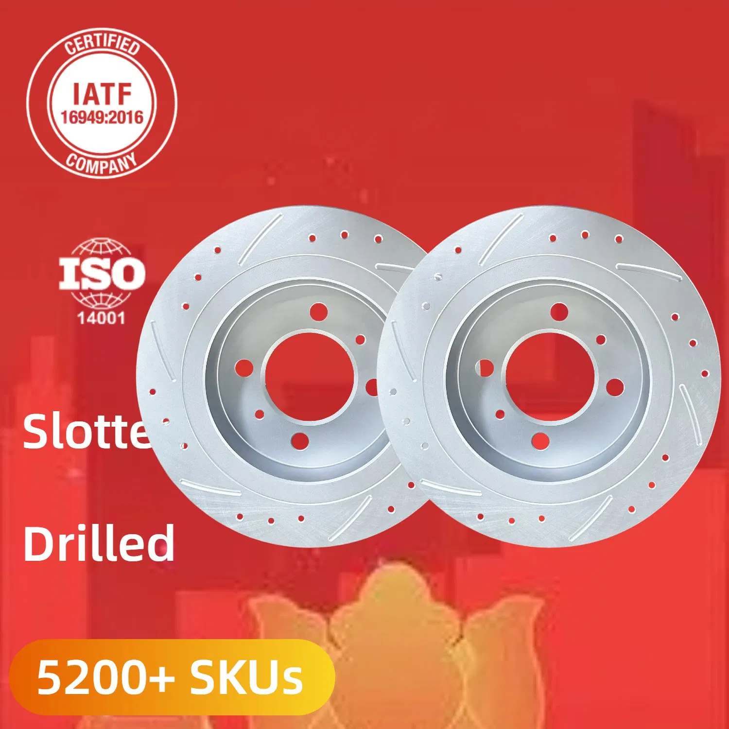 Discos de freno de alta calidad de reemplazo de posventa para Nissan 100nx B13/Almera N15/Sunny N13 N14