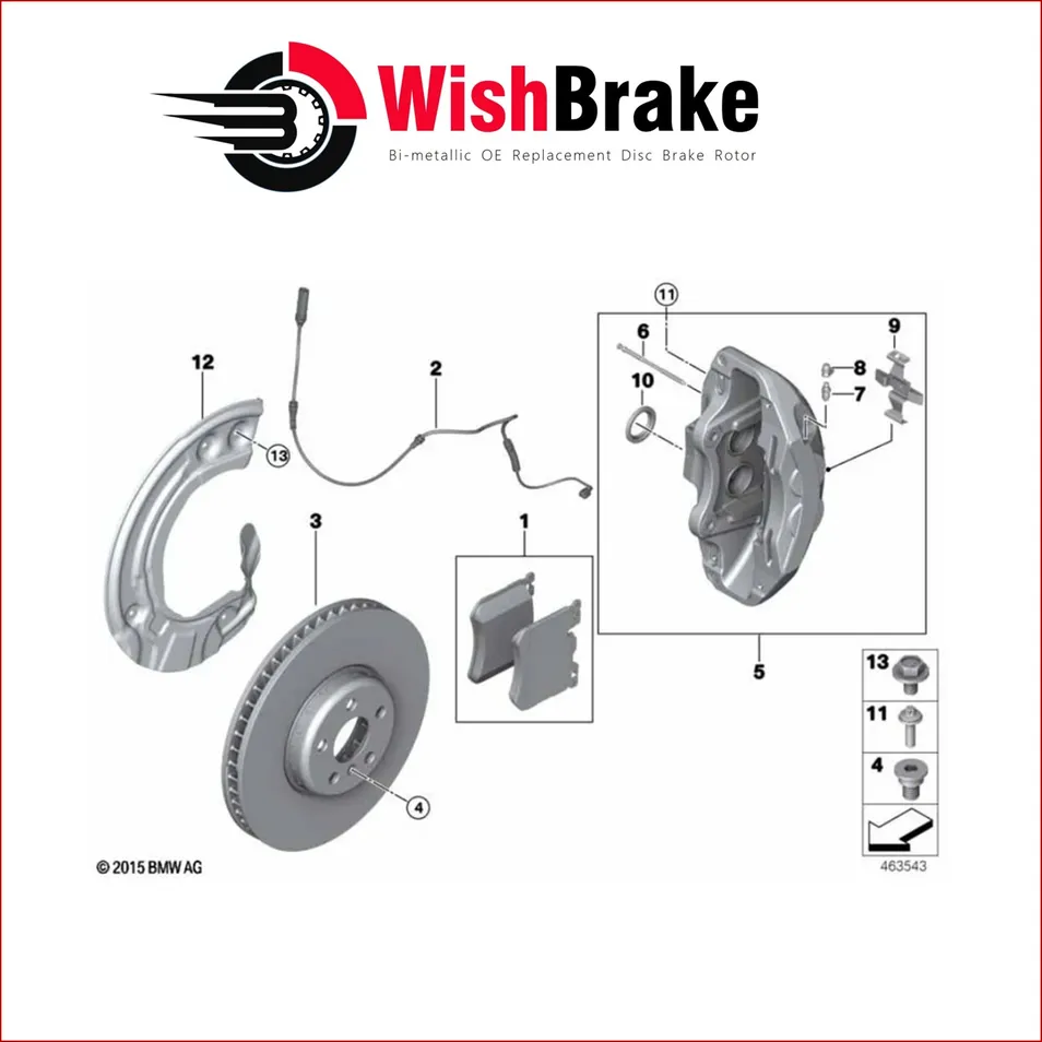 Conjuntos de frenos de alto rendimiento garantizados para BMW 740I, 760I Xdrive, y 750e Xdrive