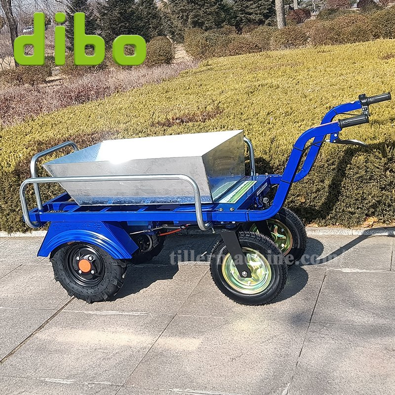 400kg/500kg Carro Plataforma Eléctrico de Carga Pesada Carretilla de Mano Logística de Almacén Jardín Industrial Carga de Batería Carretilla