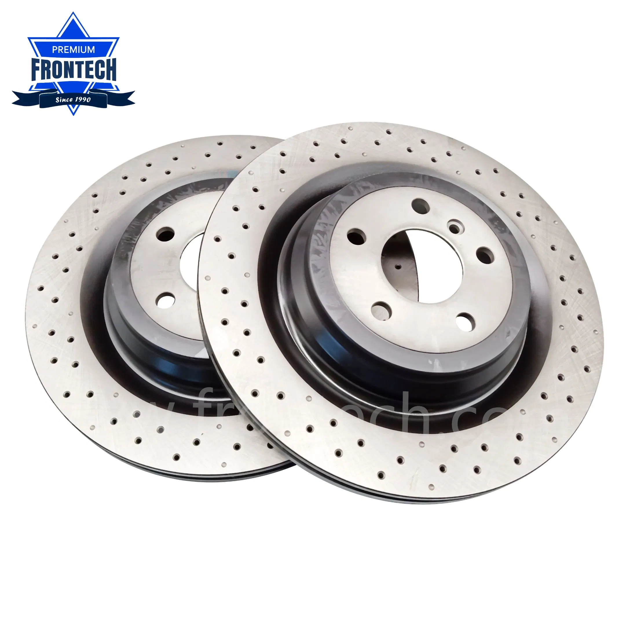 Disco de freno perforado y ranurado Frontech para Toyota Sequoia 08-17