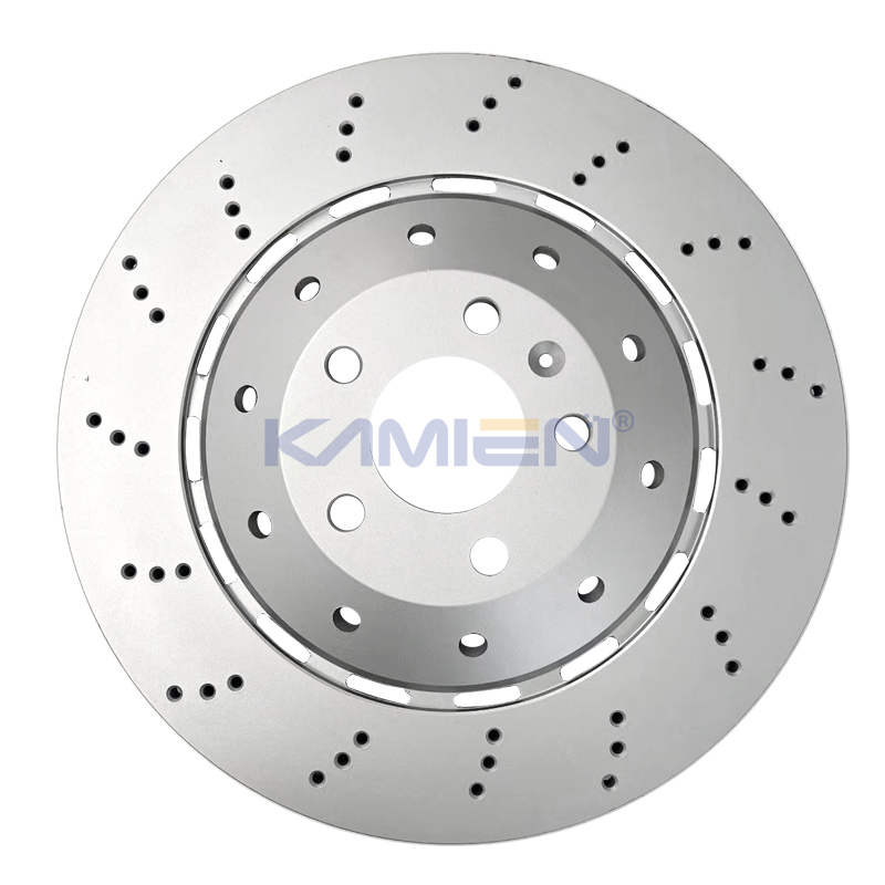 Kits de Mejora de Frenos de Alto Rendimiento Rotor de Freno Deportivo Perforado y Ranurado Disco de Freno Flotante 52128247AA