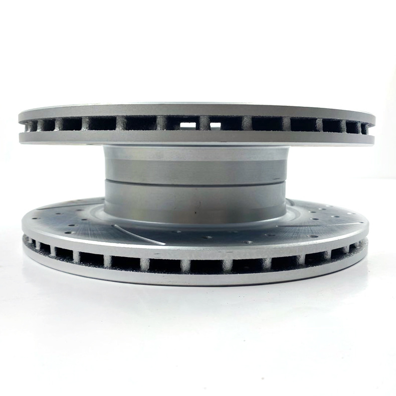 Disco de freno delantero Binke con perforaciones y ranuras para Iveco 2992477 /2992291/7183776/7183632/1906466/8584182/1904531/2996121