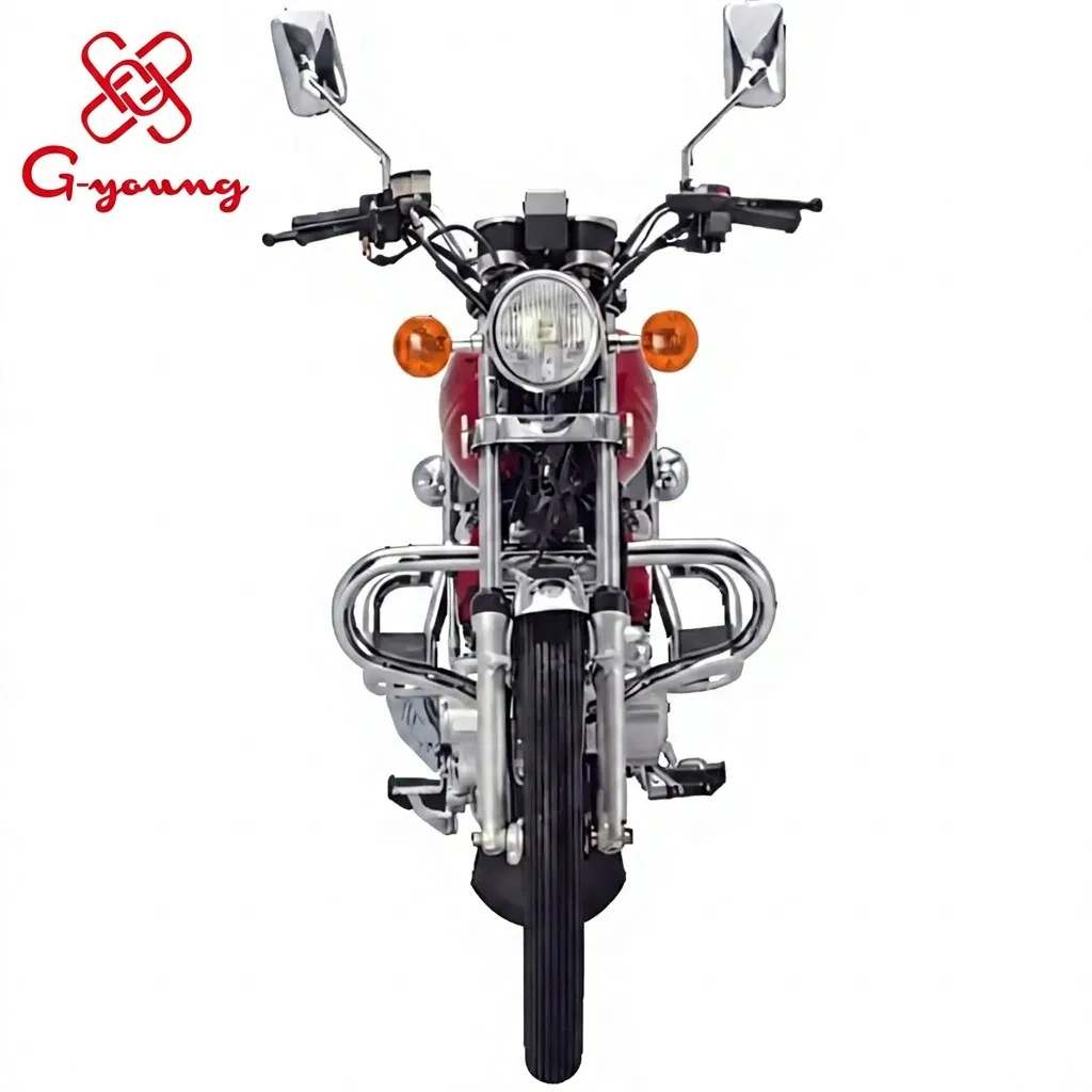 Motocicleta de color personalizado con chasis de doble viga de aluminio y sistema de ABS
