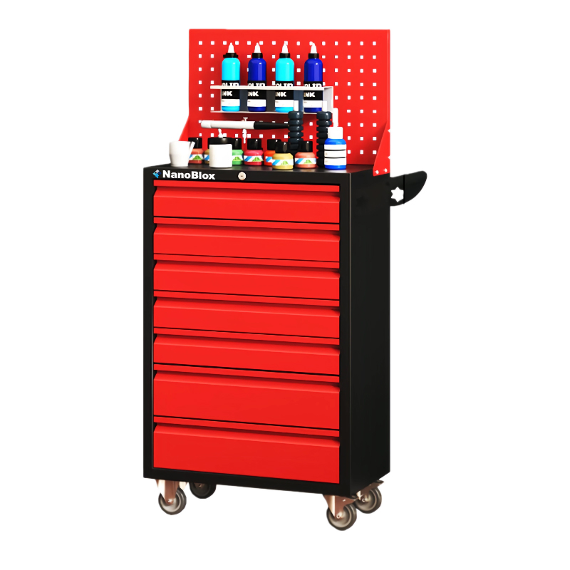 Taller de Carro Nanoblox Estructura Soldada Caja de Herramientas con Ruedas
