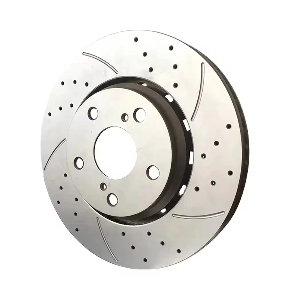 Buen rendimiento disco de freno Geomet OEM perforado y ranurado para coches europeos