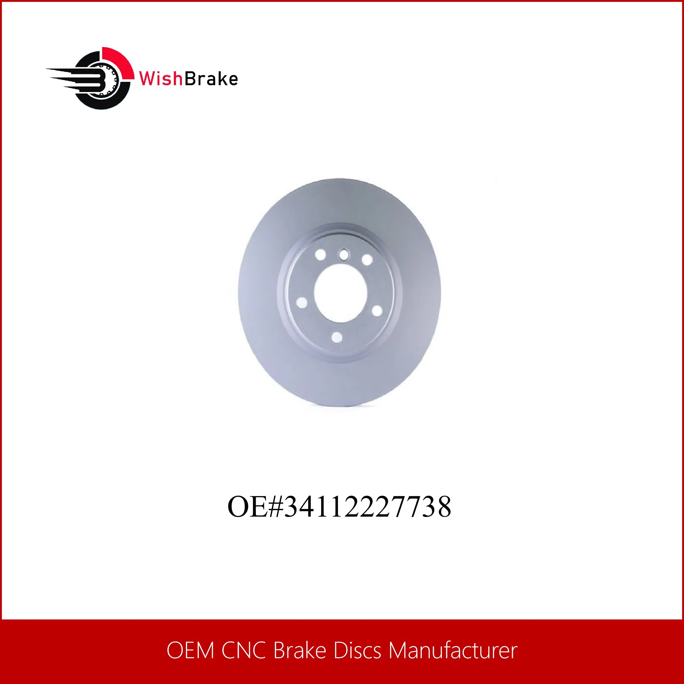 Sistema de freno de rueda delantera premium con 369mm diámetro de disco