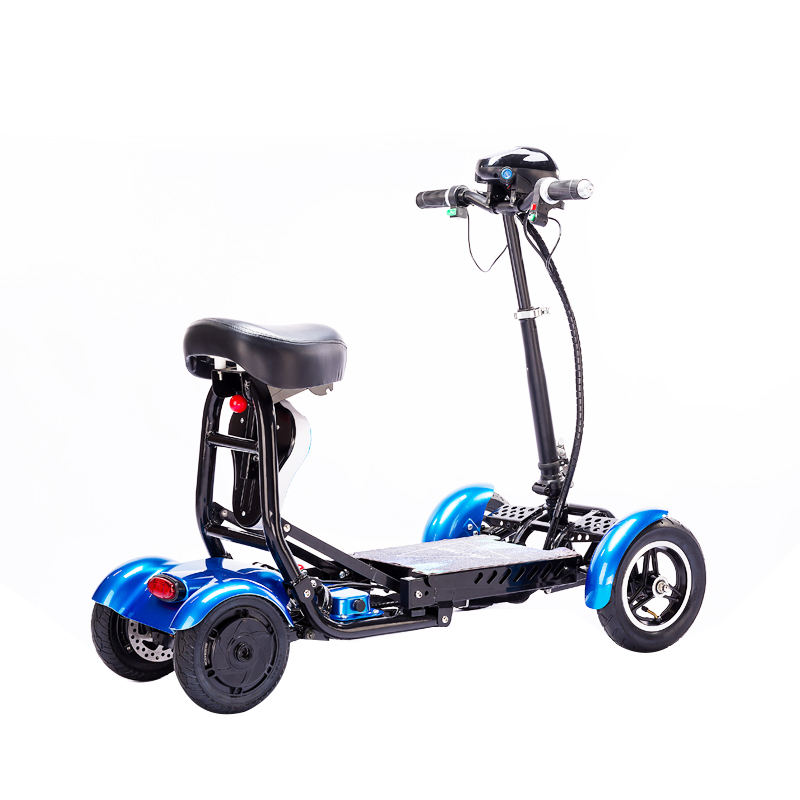 Bien diseñado y fabricado scooter compacto plegable ligero potente scooter de movilidad 4 scooter eléctrico con ruedas