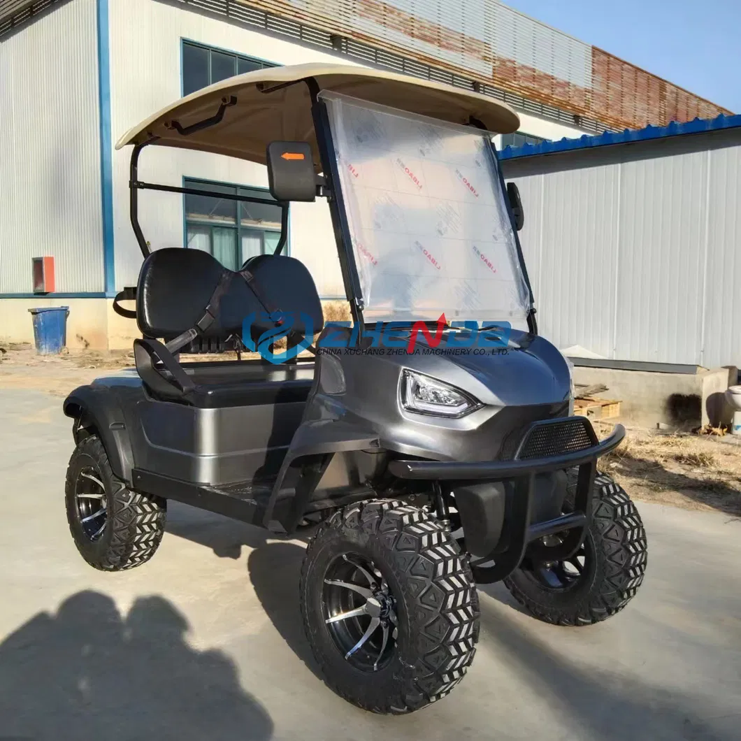Carrito de golf gris