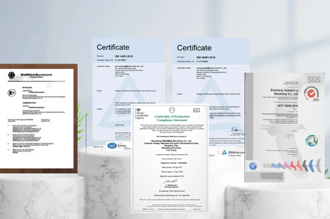Certificados de calidad
