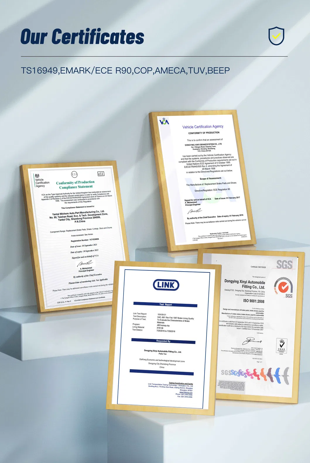 Certificaciones oficiales