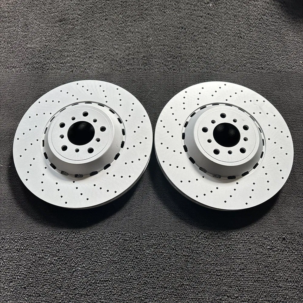 Disco de freno delantero Binke con perforaciones y ranuras para Iveco OE172882/1907568/7172880/7172881/7172882/7172930/4856911/1908578/1907726/1907530/1907527/1907526