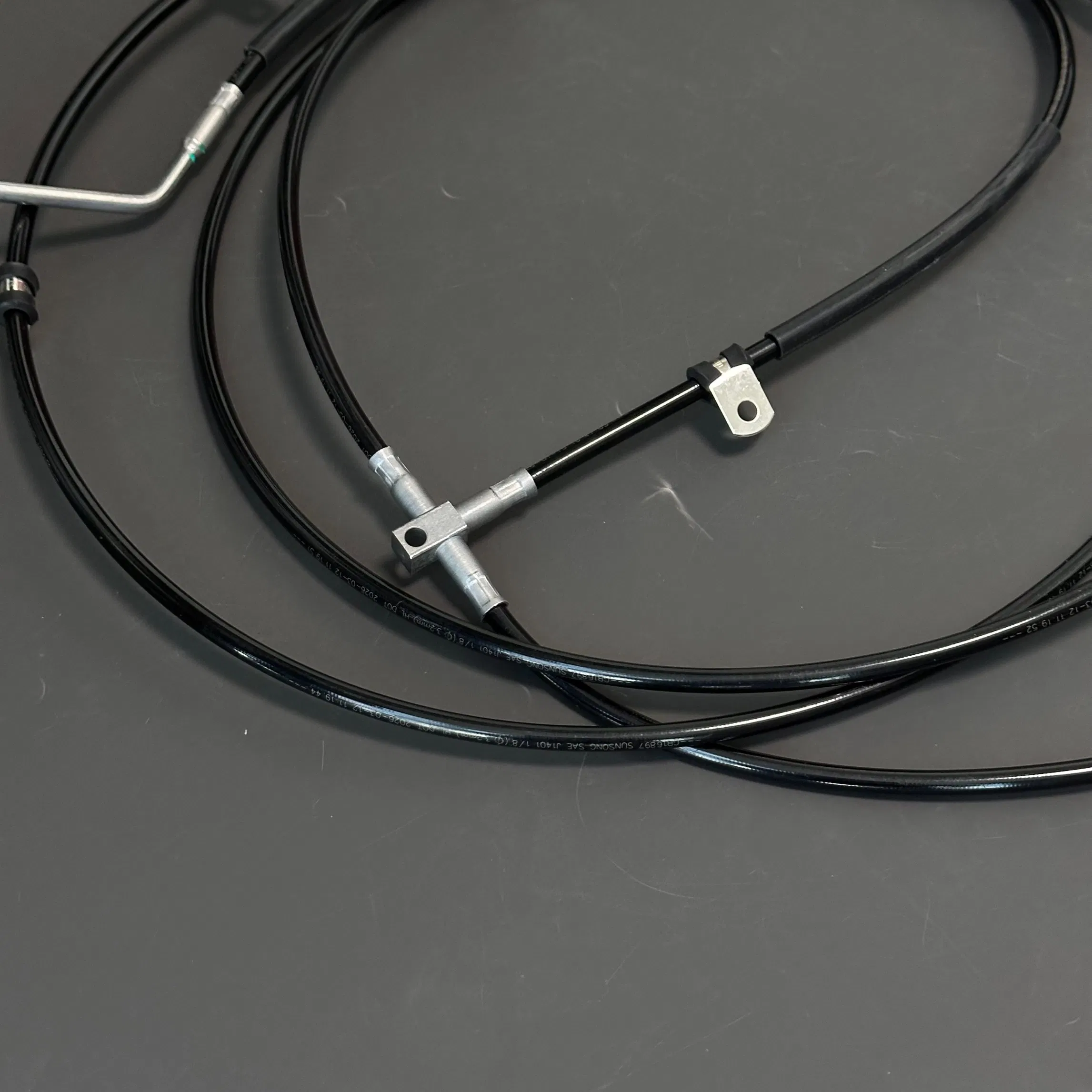 Conjunto de manguera de freno trenzada de PTFE de longitud personalizada para sistema de frenos de motocicleta