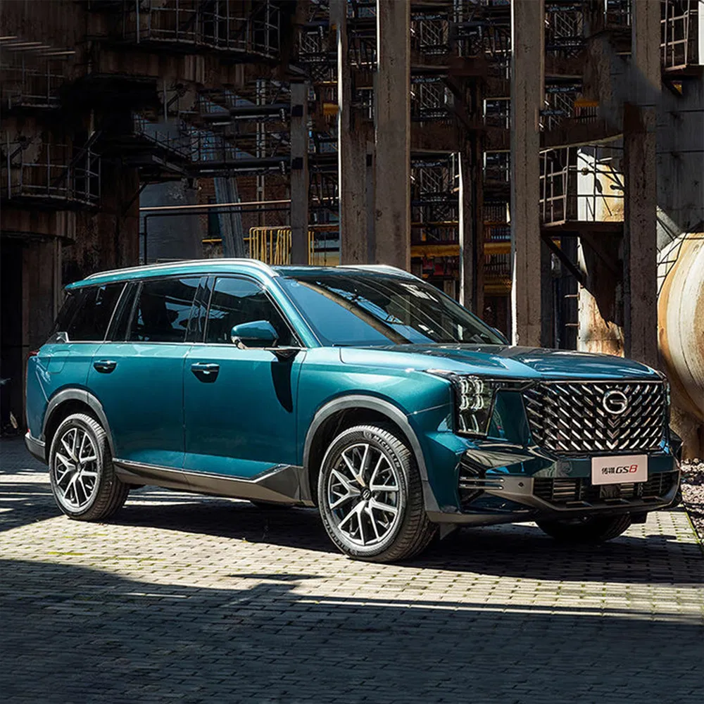 Frenos de disco ventilados delanteros y sólidos traseros, coche de gasolina de segunda mano GAC Trumpchi GS8 con ABS, EBD y ESP