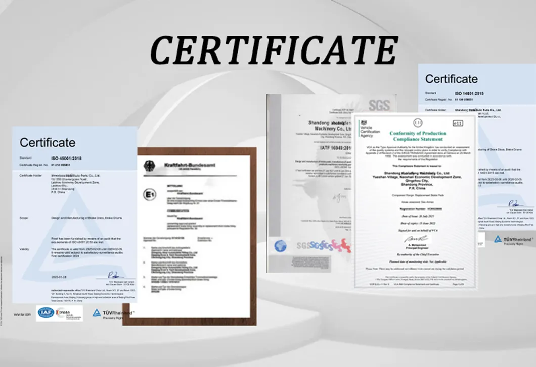 Certificados internacionales