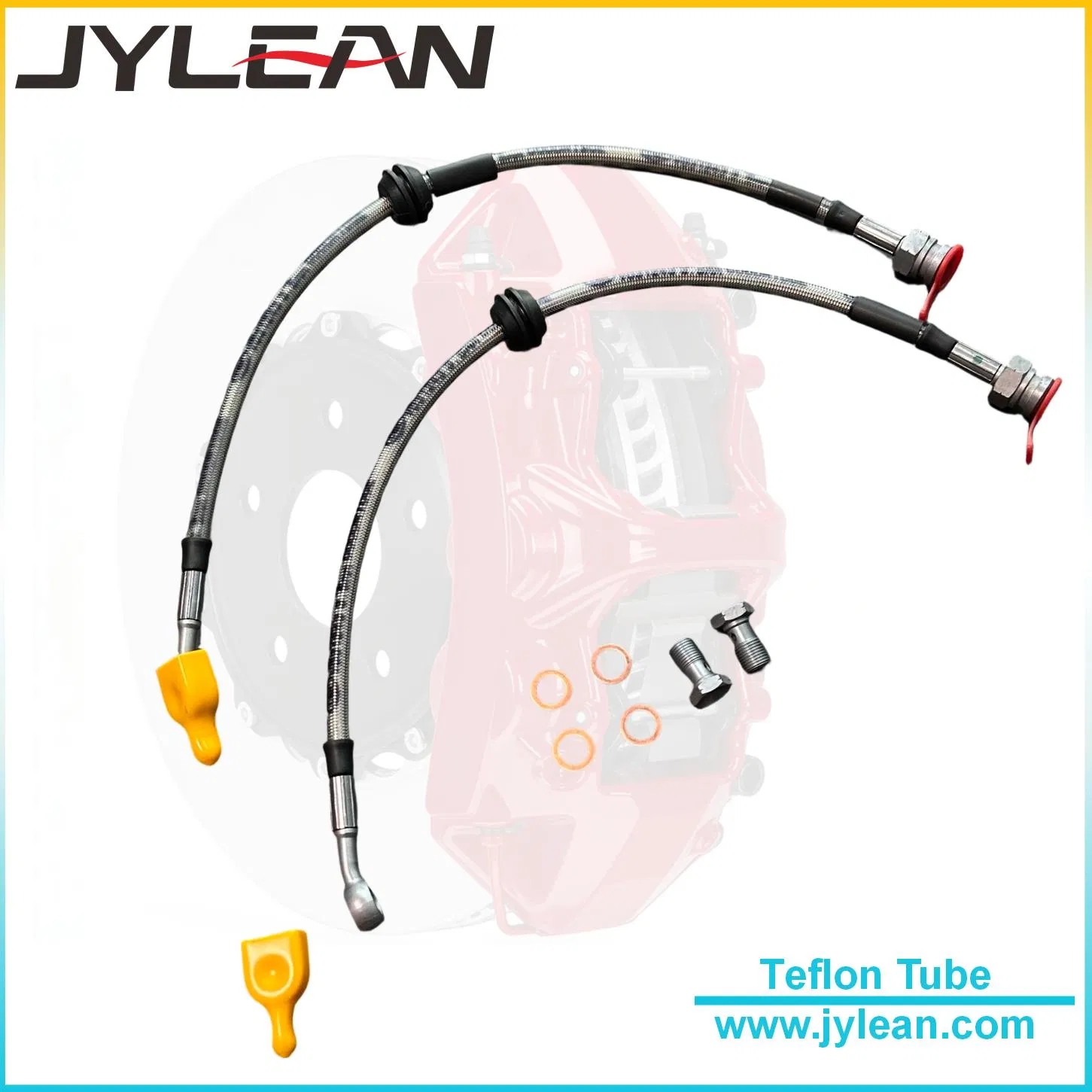 Conjunto de manguera de freno trenzada de PTFE sistema de caliper de freno emparejado alto rendimiento