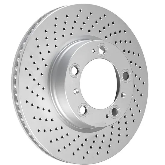 Buen rendimiento disco de freno Geomet OEM perforado y ranurado para coches europeos