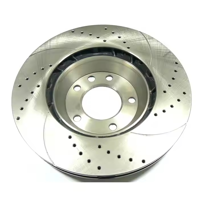 Rotor de disco de freno delantero nuevo 1K0615301aj perforado y ranurado, disco de freno que se adapta a Volkswagen