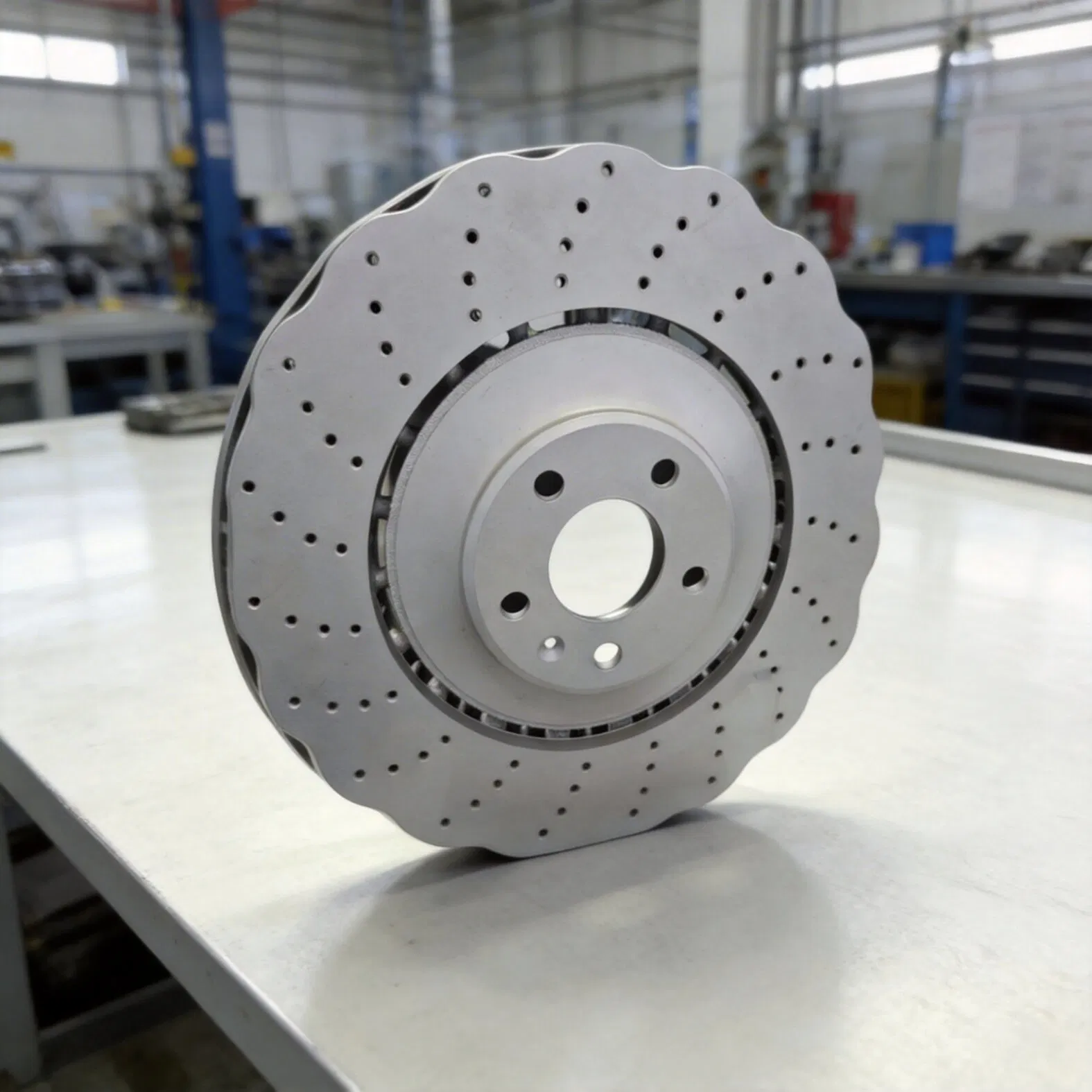 4h0615301t El rotor de freno de especificación de carreras mejora la seguridad durante maniobras de frenado de emergencia repentinas
