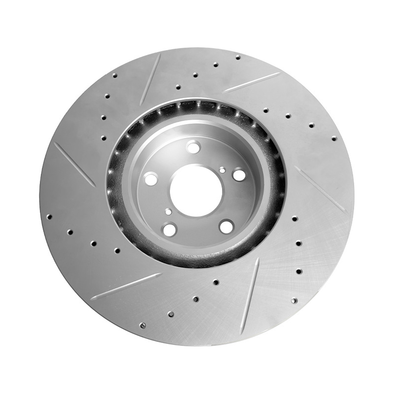 Disco de freno delantero Binke con perforaciones y ranuras para Iveco 2992477 /2992291/7183776/7183632/1906466/8584182/1904531/2996121