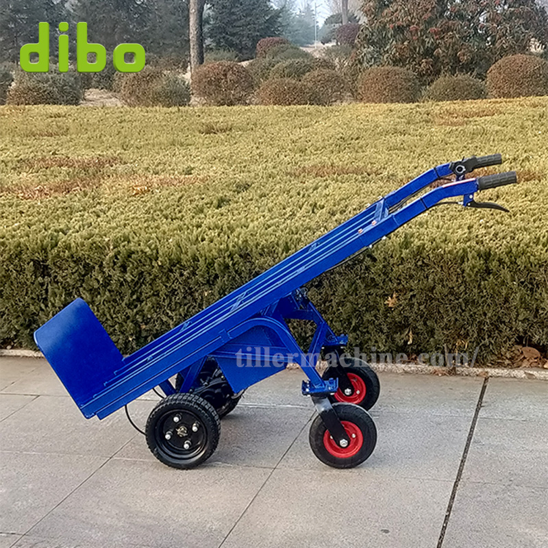 400kg/500kg Carro Plataforma Eléctrico de Carga Pesada Carretilla de Mano Logística de Almacén Jardín Industrial Carga de Batería Carretilla
