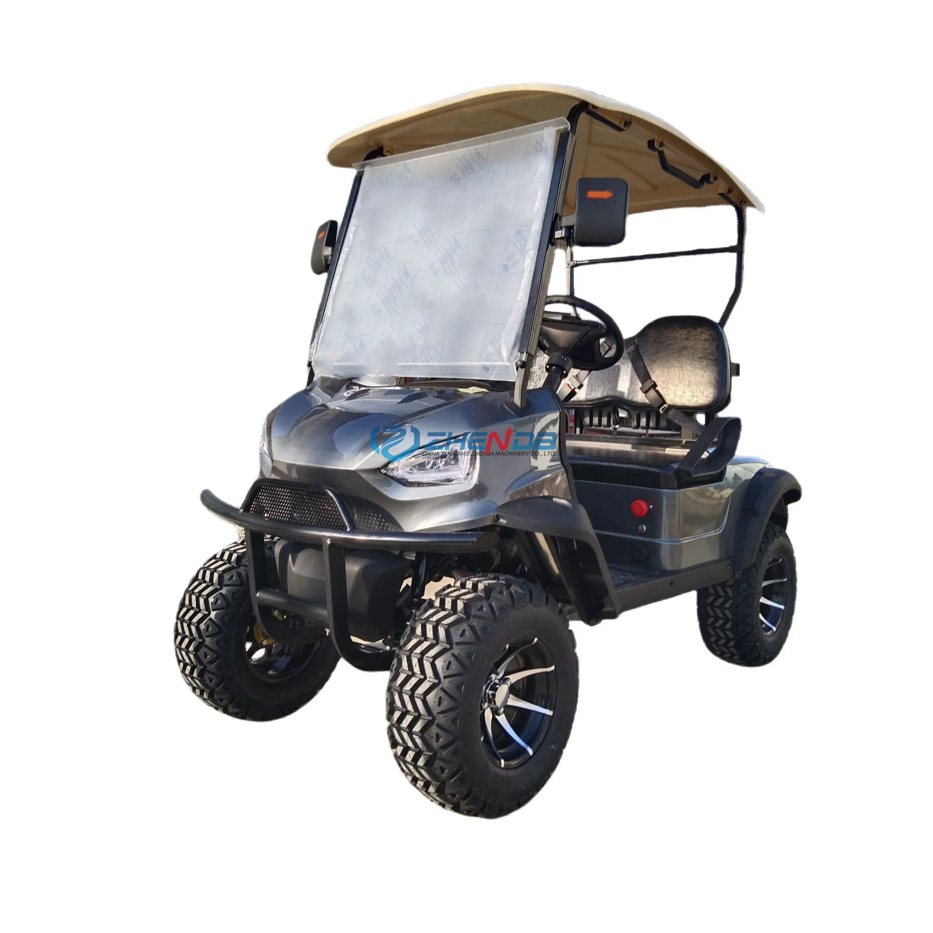 Carrito de golf loco y buggy con vehículo eléctrico personalizable específico para automóviles Bumper/2-Seater de color gris, coche de turismo en venta