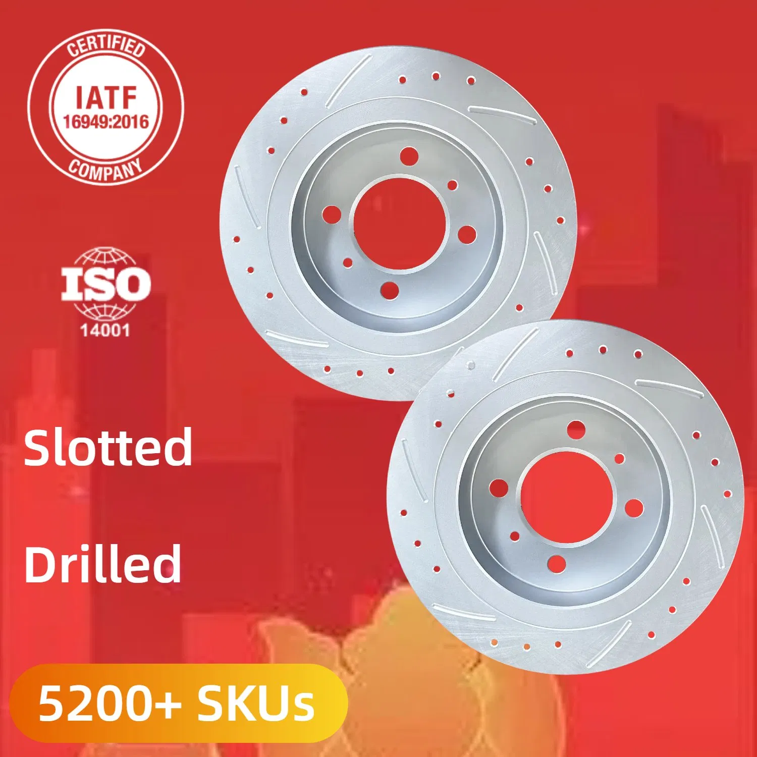 Discos de freno de alta calidad de reemplazo de posventa para Nissan 100nx B13/Almera N15/Sunny N13 N14
