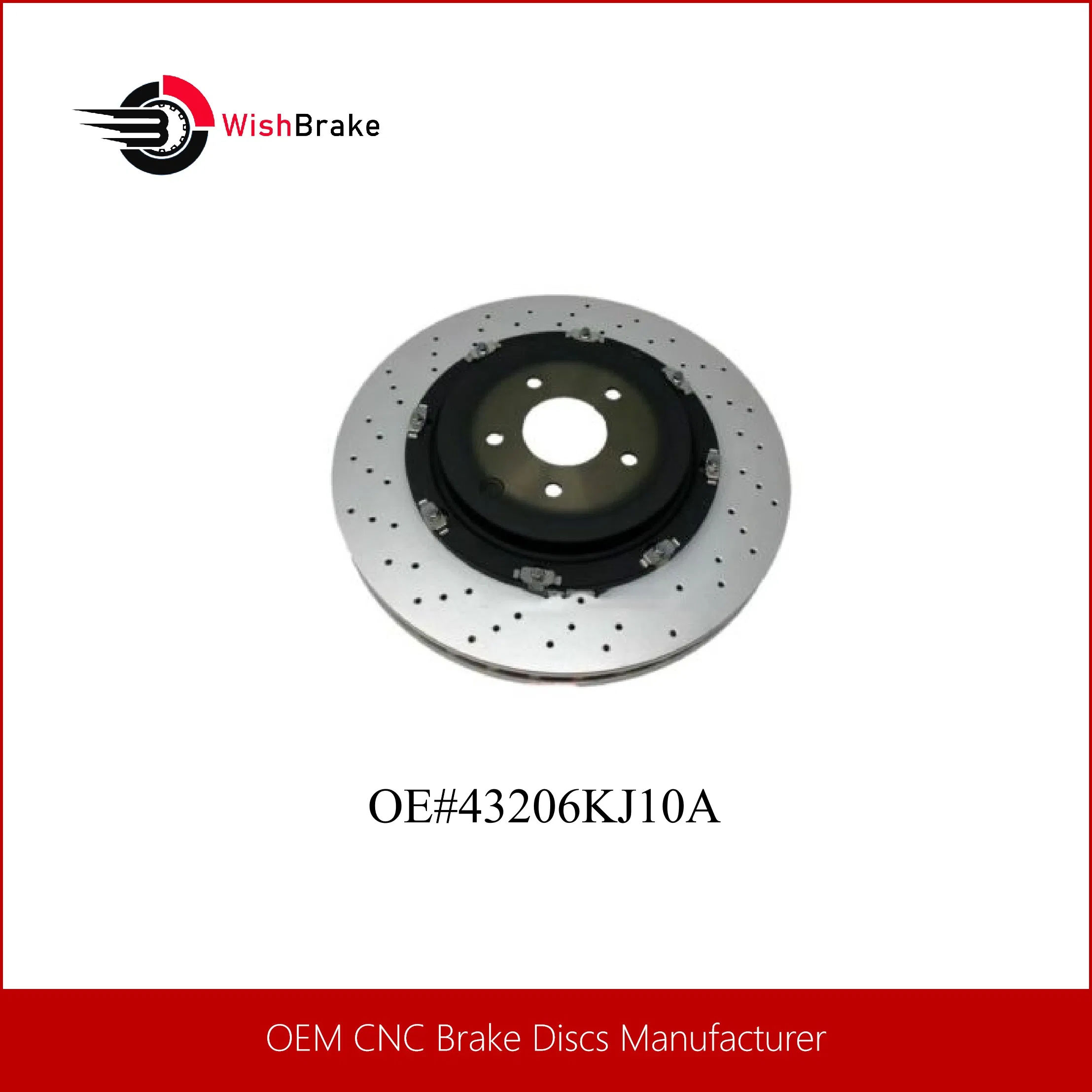 Disco de freno premium ventilado internamente con recubrimiento de alto carbono