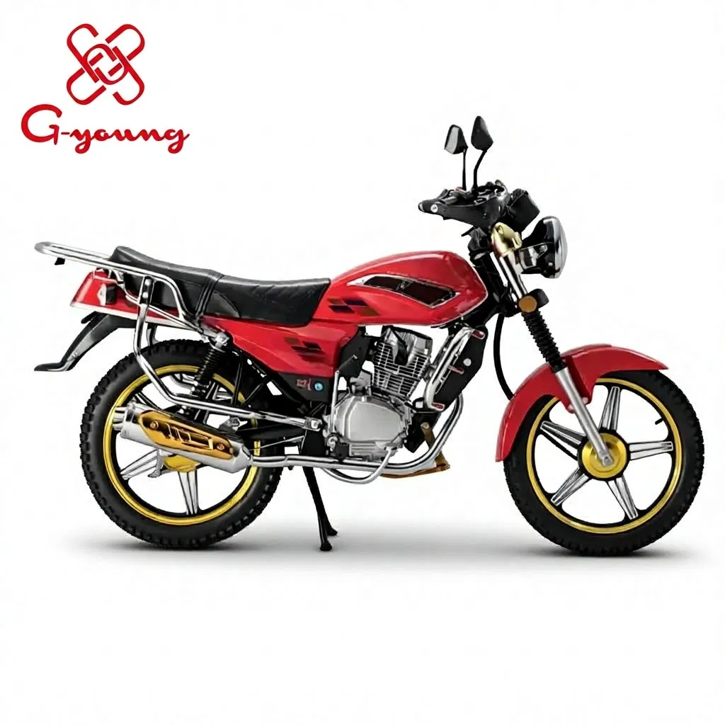 Motocicleta de color personalizado con chasis de doble viga de aluminio y sistema de ABS