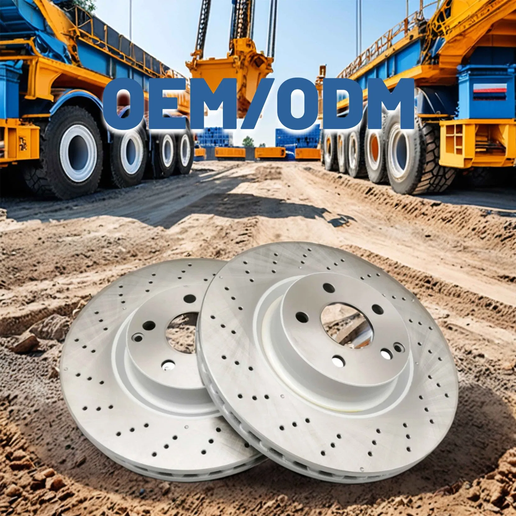 Nuevo disco de freno perforado y ranurado delantero para Megane 4 RS Honda Civic Toyota Ducati Byd coches japoneses para varios modelos
