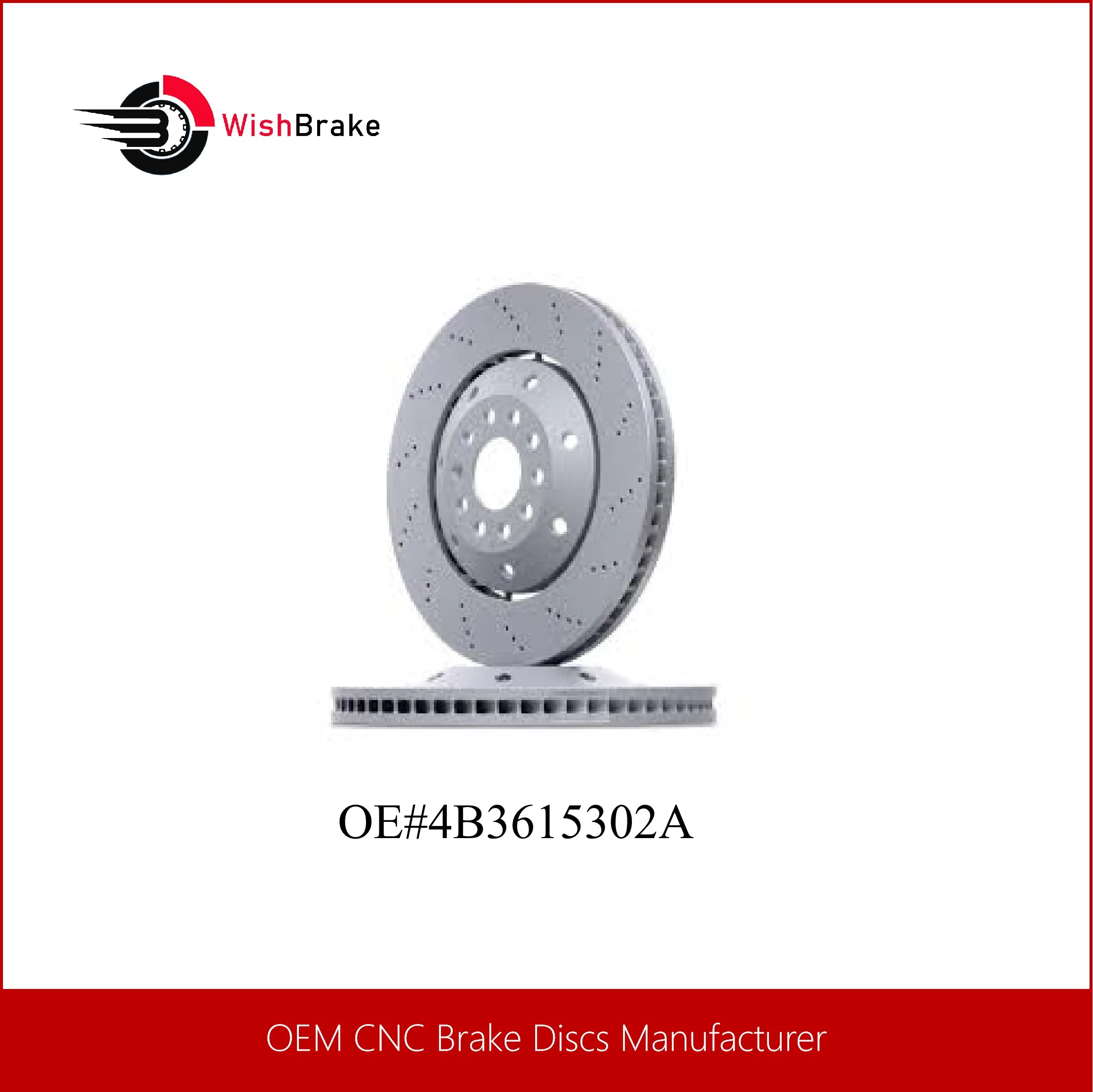 Sistema de freno de rueda delantera premium con 369mm diámetro de disco