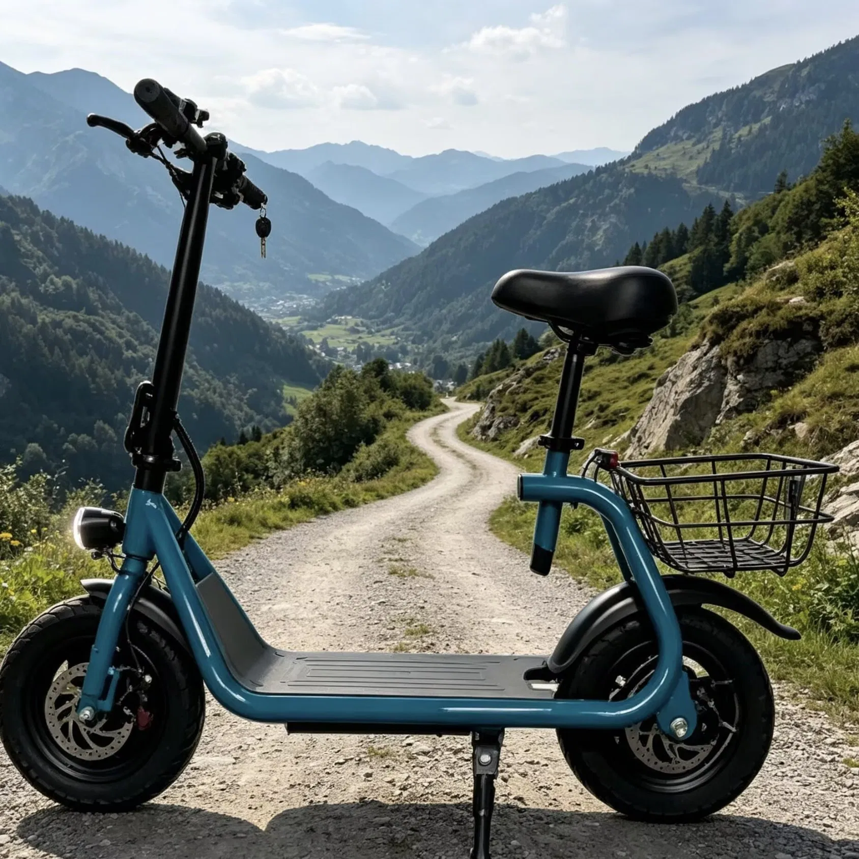 Scooter Eléctrico Mini Plegable C10 Ligero para Viajes Urbanos