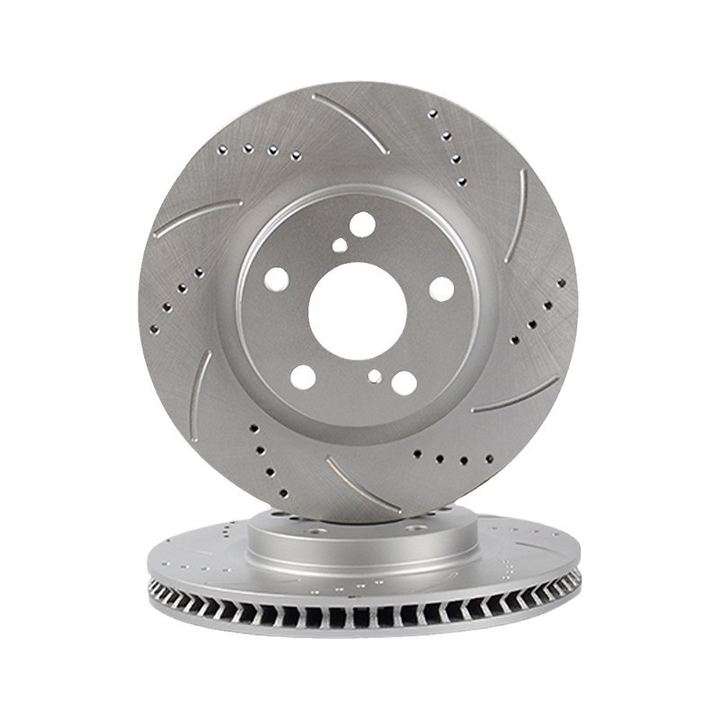 Disco de freno delantero Binke con perforaciones y ranuras para Iveco 2992477 /2992291/7183776/7183632/1906466/8584182/1904531/2996121