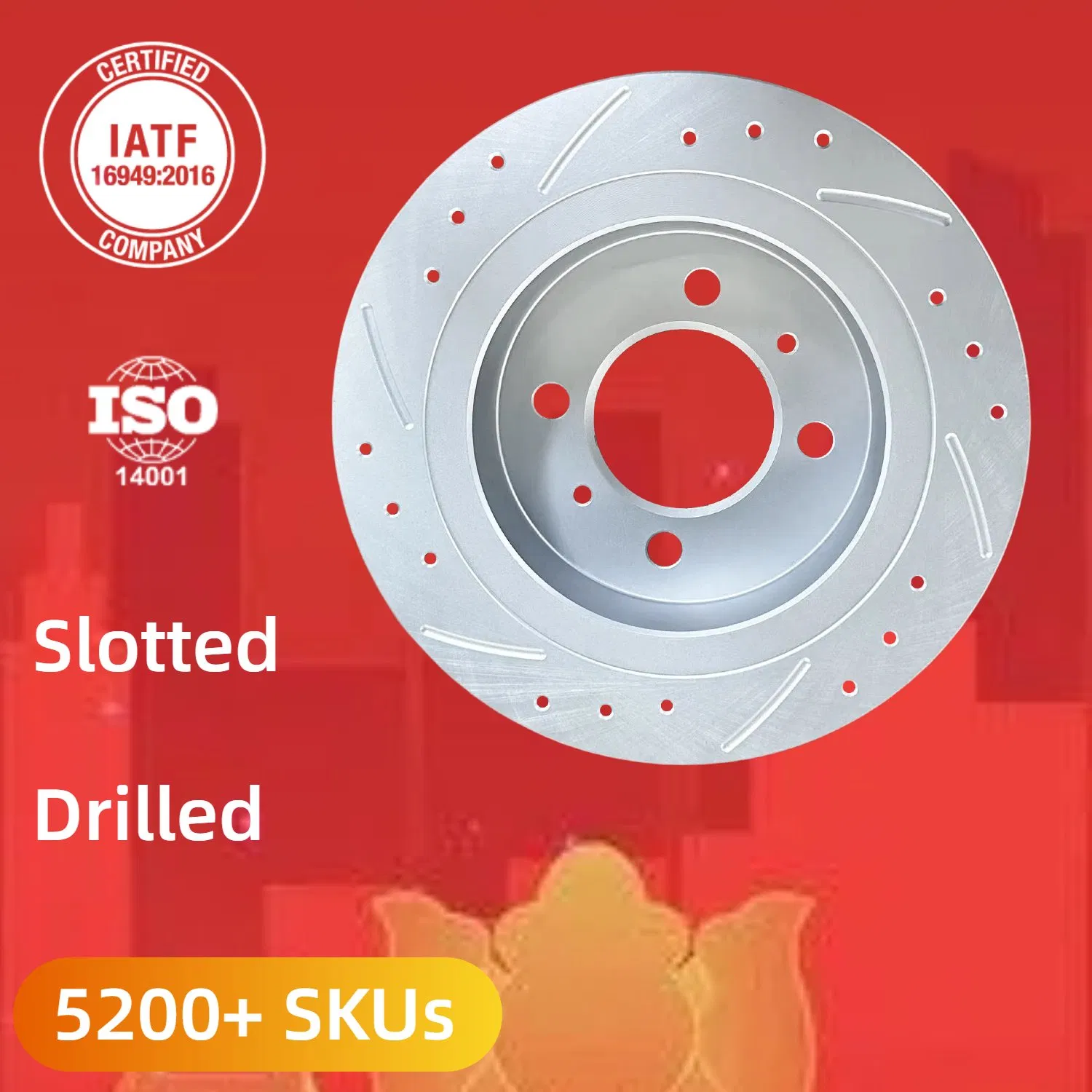 Discos de freno de alta calidad de reemplazo de posventa para Nissan 100nx B13/Almera N15/Sunny N13 N14