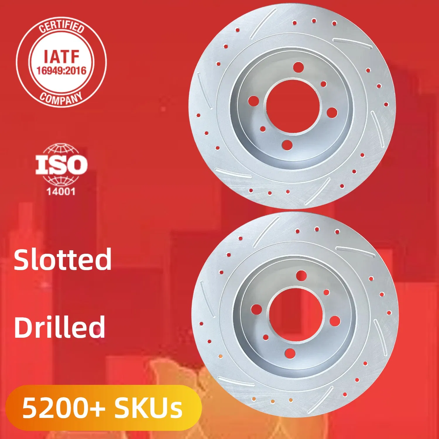 Discos de freno de alta calidad de reemplazo de posventa para Nissan 100nx B13/Almera N15/Sunny N13 N14