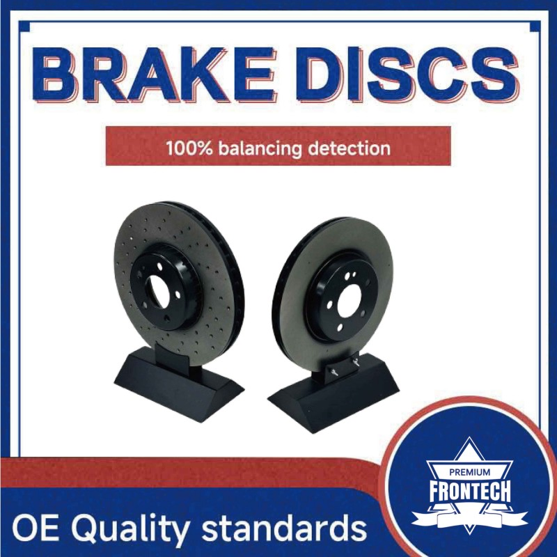 Nuevo disco de freno perforado y ranurado delantero para Megane 4 RS Honda Civic Toyota Ducati Byd coches japoneses para varios modelos
