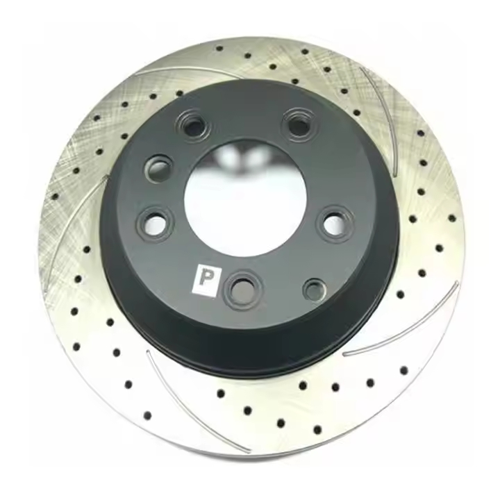 Rotor de disco de freno delantero nuevo 1K0615301aj perforado y ranurado, disco de freno que se adapta a Volkswagen