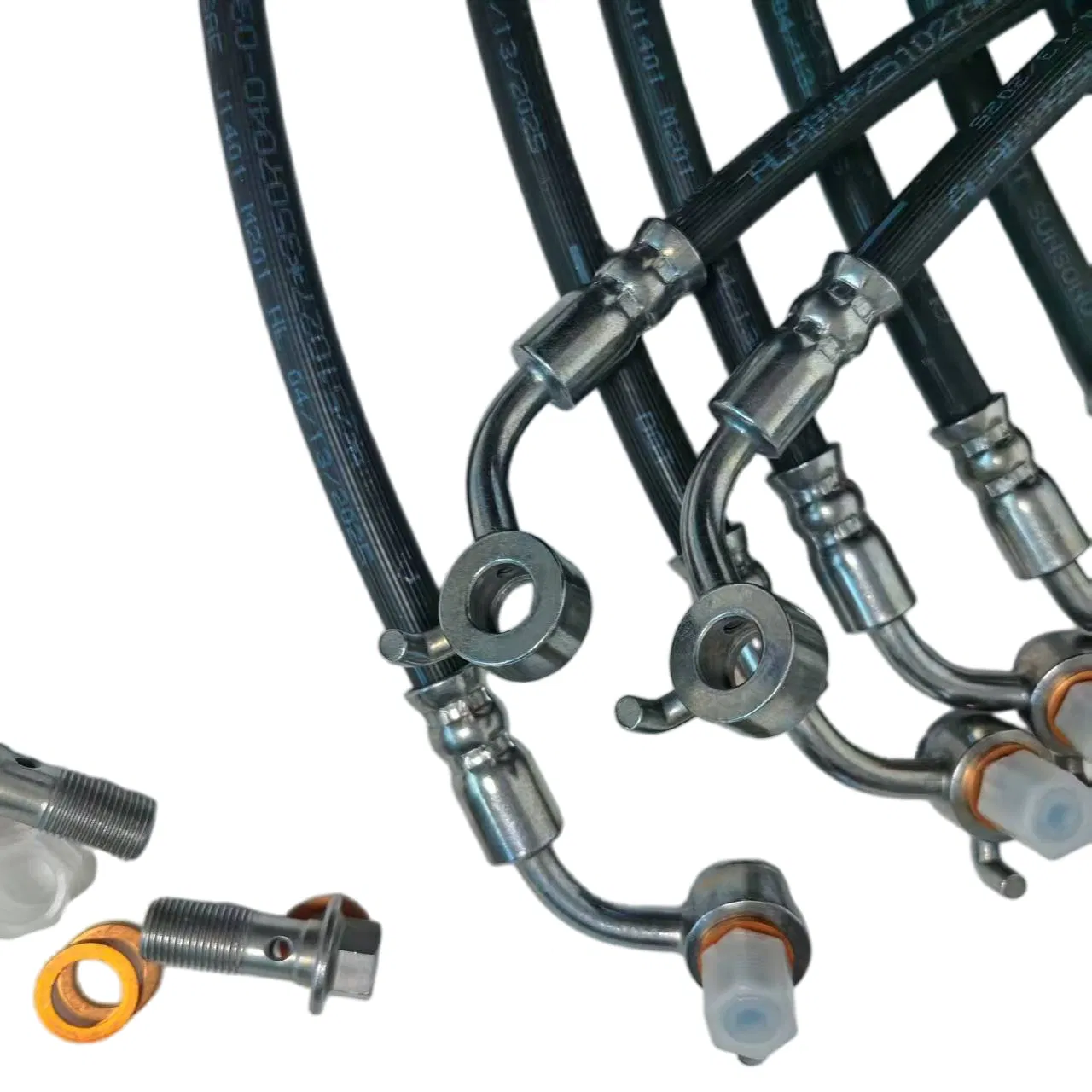 Sistema de frenos de remolque para motocicletas de camiones pesados con tubería hidráulica revestida de PTFE, conforme a la norma SAE J1401 certificada por DOT