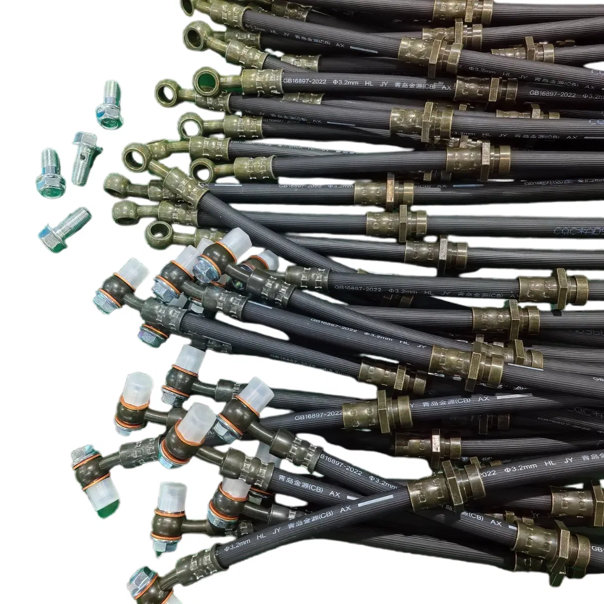 Sistema de frenos de remolque para motocicletas de camiones pesados con tubería hidráulica revestida de PTFE, conforme a la norma SAE J1401 certificada por DOT