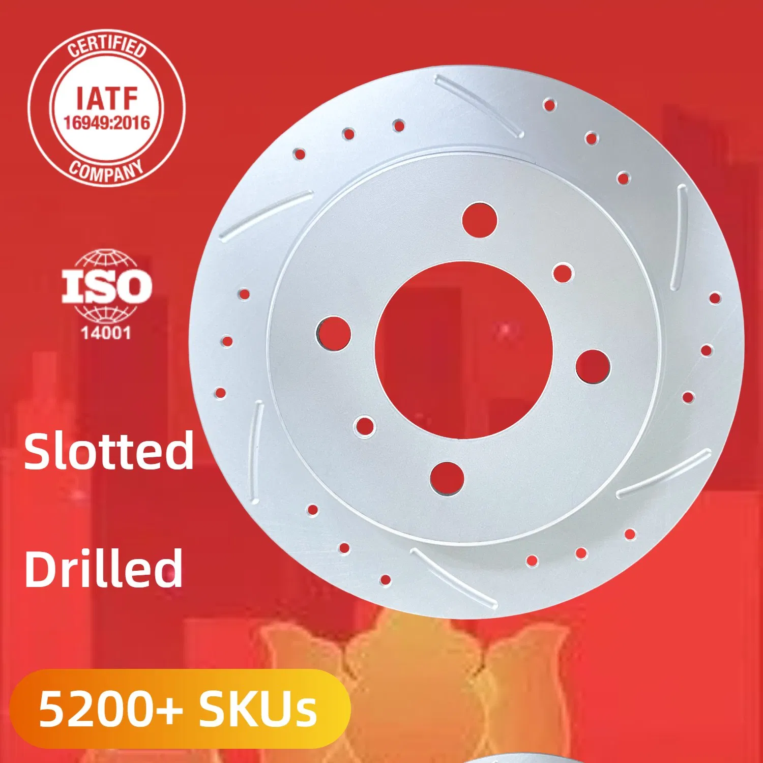Discos de freno de alta calidad de reemplazo de posventa para Nissan 100nx B13/Almera N15/Sunny N13 N14