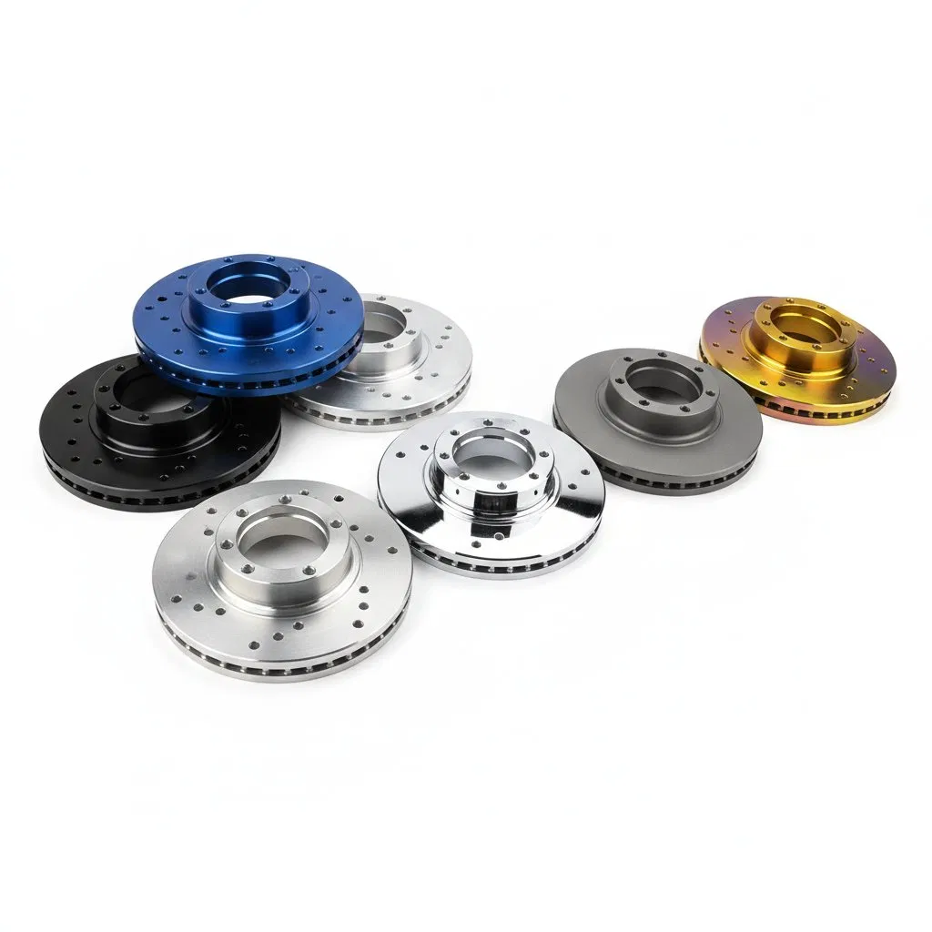Discos de freno de aluminio mecanizados con alta precisión, adecuados para sistemas de carreras de alto rendimiento y modificaciones personalizadas de automóviles