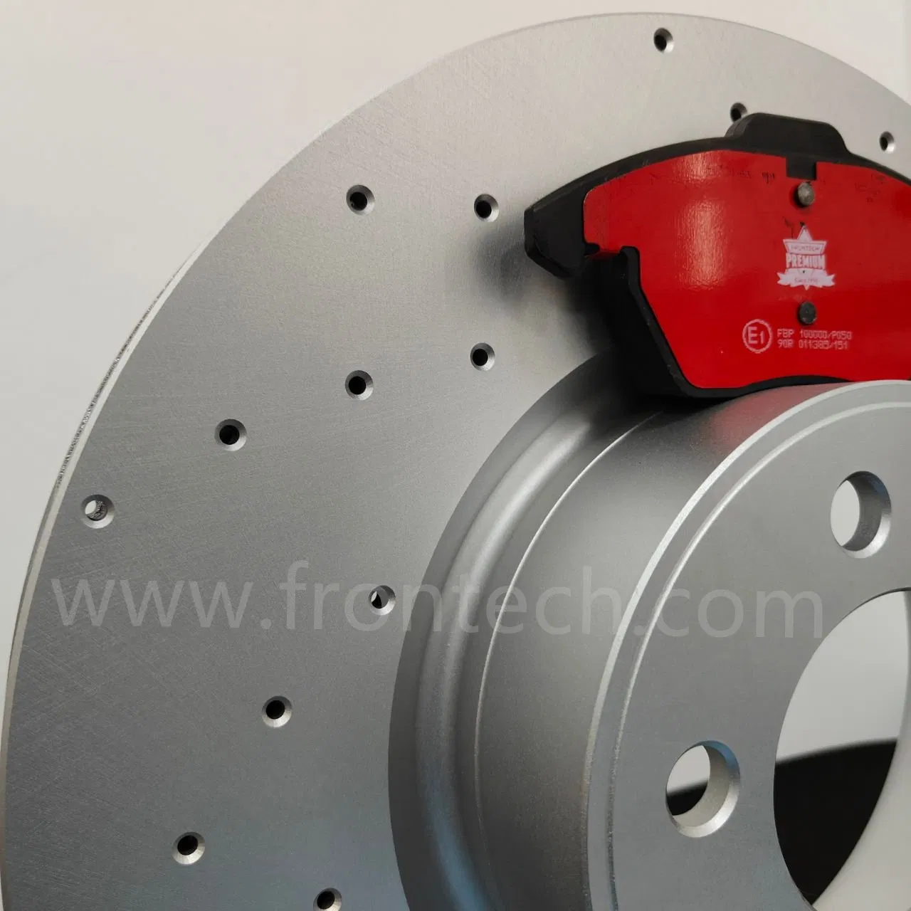 Disco de freno perforado y ranurado de alto rendimiento Frontech para Infiniti G35/G37